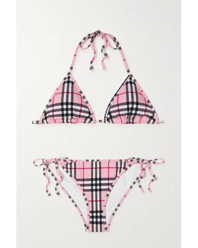 burberry bikini pink|Designer Swimwear For Women .